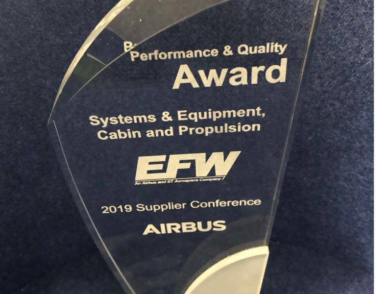 Bild Aktuelles Airbus Best Performance and Quality Award